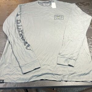 BNWT men’s long sleeve gray aqua tech shirt size XL by Pelagic